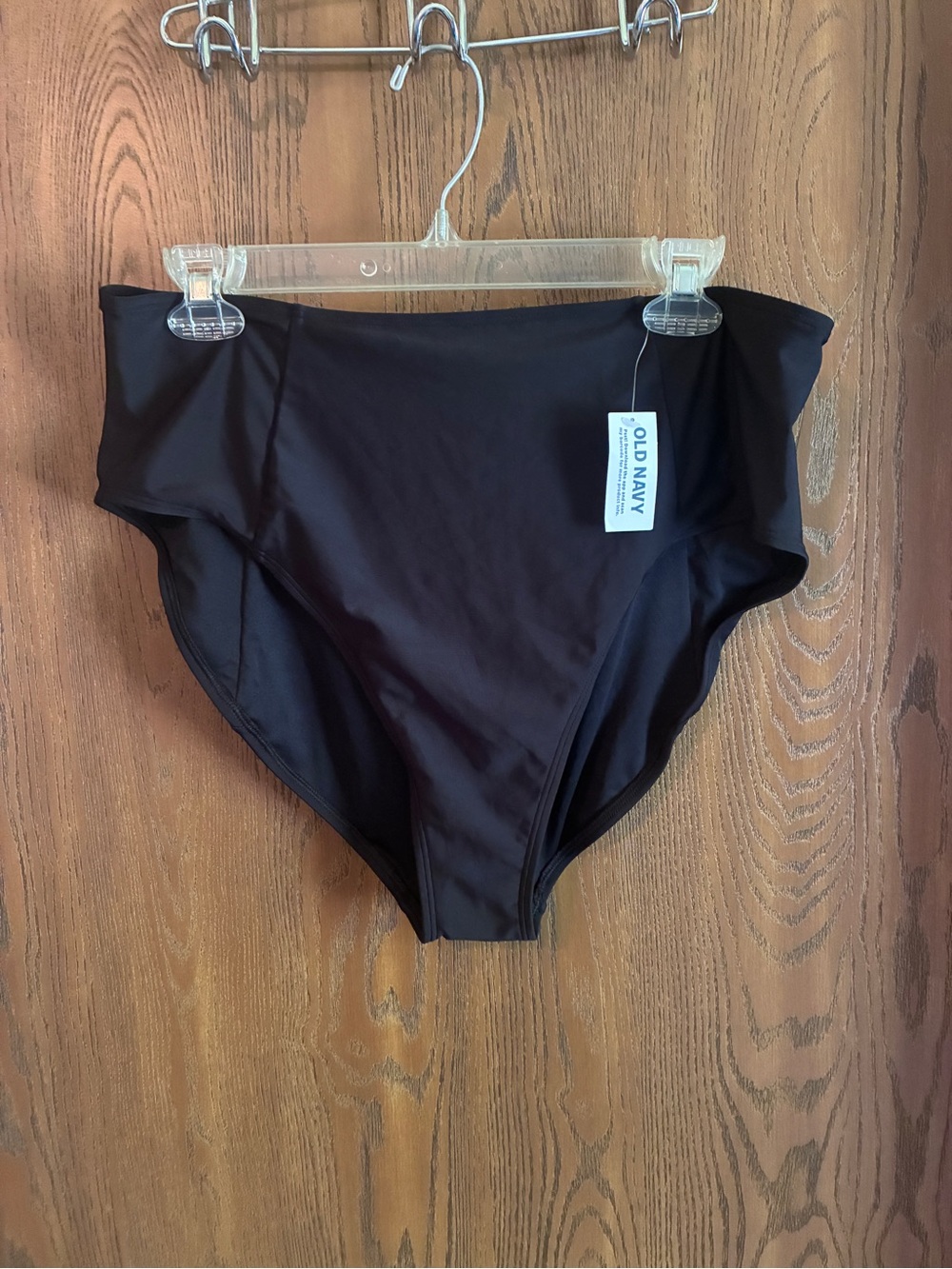 NWT Old Navy High-Waist Black Swim Bottoms